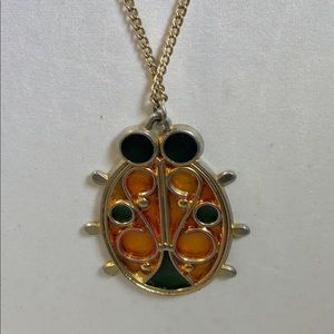 Lady Bug Pendant necklace